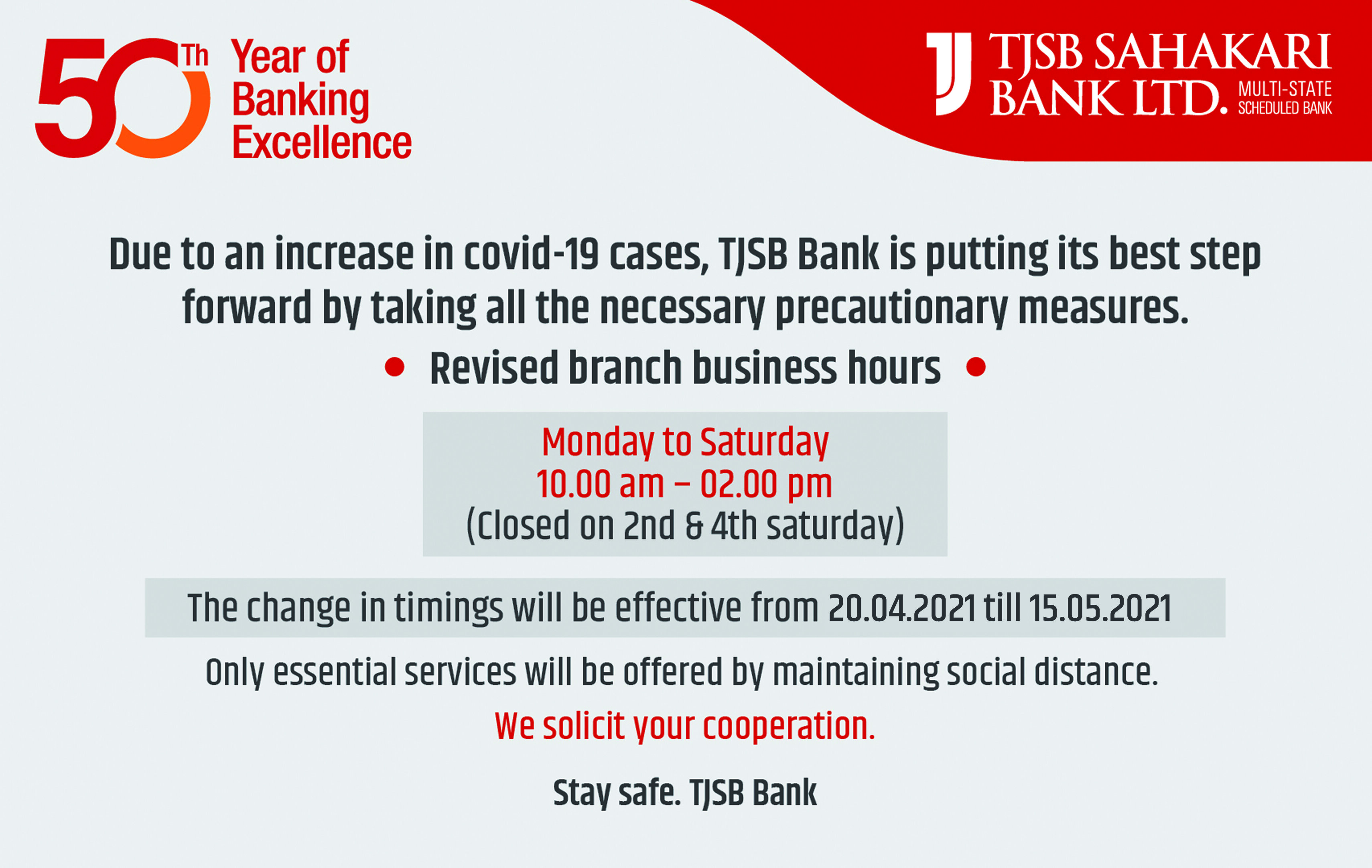 TJSB Bank - Personal Banking & Netbanking Services